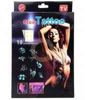 GLOW TATTOO - svítící nalepovací tetování, 10ks