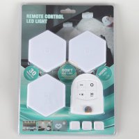 Dekorativní LED hexagon lampičky, 3 ks + dálkové ovládání