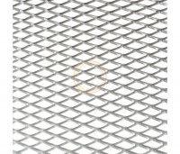 Tuningová mřížka, grill - tahokov ( oko 8 x 20 mm) - stříbrná