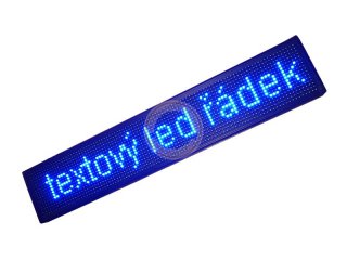 Reklamní 96x 16 LED panel s pohyblivým textem, modrý řádek WIFI
