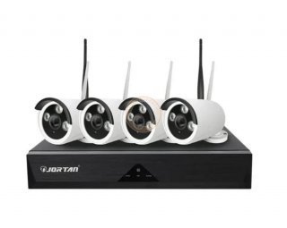 Kamerov systm Jortan Bezdrtov 1024P NVR bezpenostn systm 4 kamery WIFI/IP
